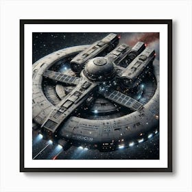 Nebula Interdictor Electronic Warfare Support Ship 1024 Art Print