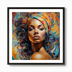 Portrait Of African Woman 5 Art Print