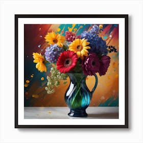 Flowers In A Vase 103 Art Print