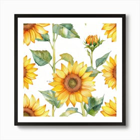 Sunflowers 2 Affiche