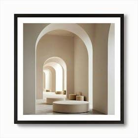 Arched Hallway 1 Art Print