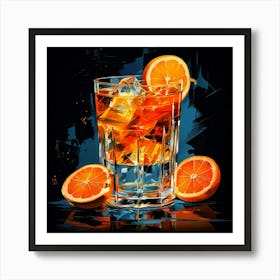 Glass Of Orange Juice 1 Art Print