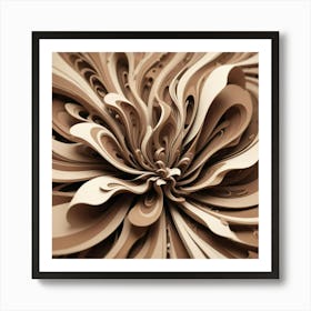 Black and White Abstract Art 307 Art Print