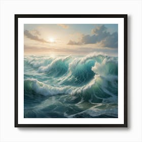 Ocean - Ocean Stock Videos & Royalty-Free Footage Art Print