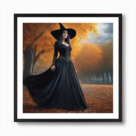 Witch In The Forest 1 Art Print