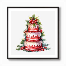 Christmas Cake 5 Art Print