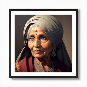 Indian Woman 3 Art Print