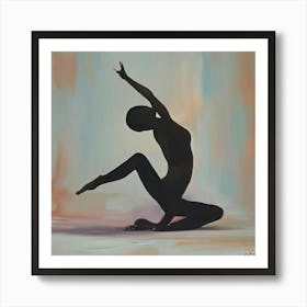 Silhouette Of A Woman Art Print