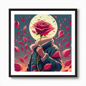 Perfum Rose Art Print