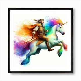 Unicorn King Art Print