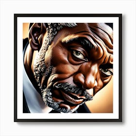 Black Man With Beard Art Print