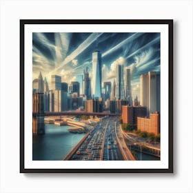 New York City Skyline 1 Art Print