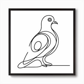 Pigeon Picasso style 2 Art Print
