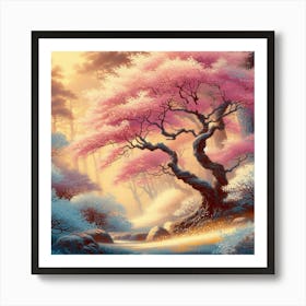 Cherry Blossom Tree Art Print