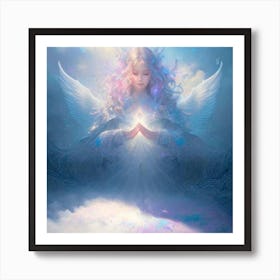 Angel blessing Art Print