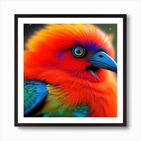 Colorful Bird 21 Art Print