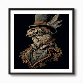 Steampunk Eagle 3 Art Print