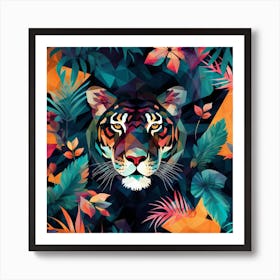 Tiger In The Jungle 11 Art Print