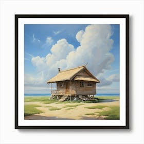 House On The Beach Art Print