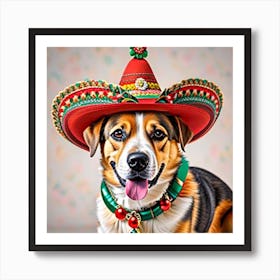 Mexican Dog 3 Art Print