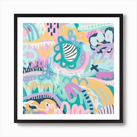 Go Wild Square Art Print