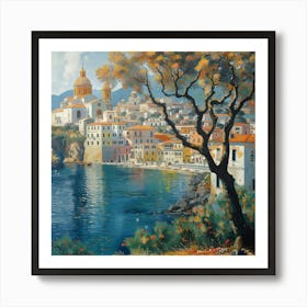 City By The Sea Art Print