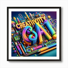 Creativity AI Art Print