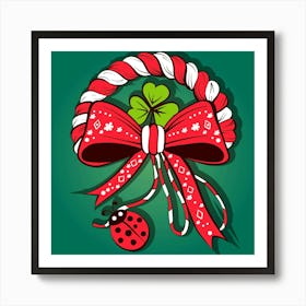 Shamrock Wreath Art Print