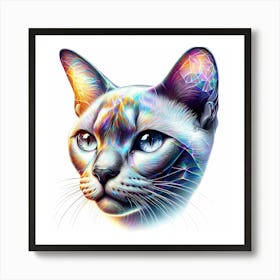 Creative Feline Cat Artwork 92 Art Print