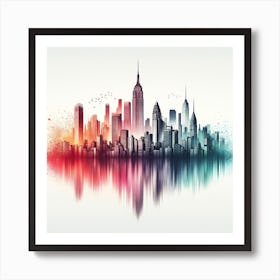 New York City Skyline 12 Art Print