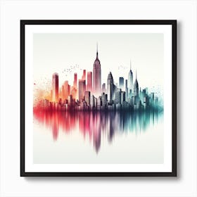 New York City Skyline 12 Poster