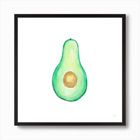 Avocado Square Art Print