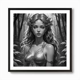 Fairy In The Forest 10 Art Print