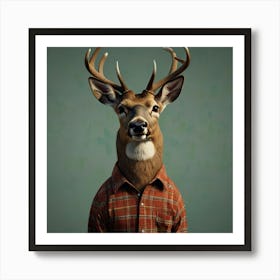 Deer Head 1 Art Print