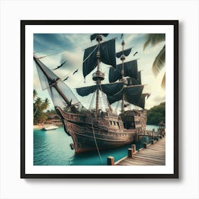 Pirate Ship Art Print