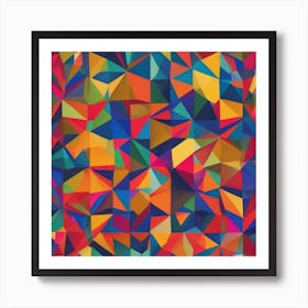 Abstract Geometric Patterns" - Abstract geometric patterns and artworks, perfect for interior decor and contemporary art enthusiasts Art Print