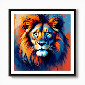 Lion Painting Art Print