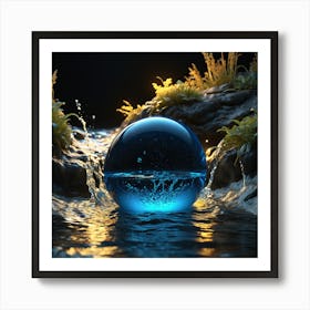 Water Sphere Art Print