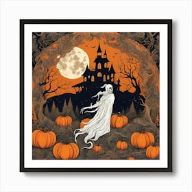 Scary Halloween Art Print