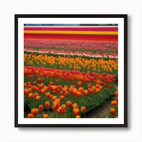 Tulip Field Art Print