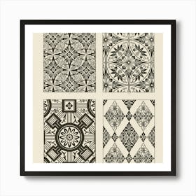 Vintage Geometrical Patterns 6 Art Print