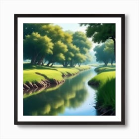 River In The Grass 24 Art Print