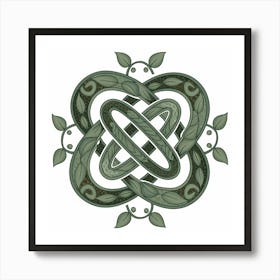 An Illustration Of A Celtic Knot The Kno Ydaq8lzetdchsxx2vobbwg Ftxvpu8ht6mwjrunxsnz A Art Print