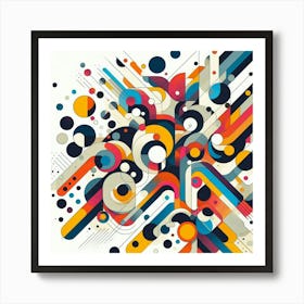 Abstract modernist colorful spots 1 Art Print
