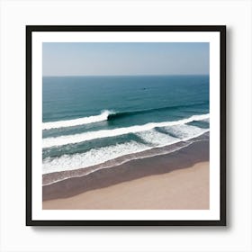 Aerial View Of A Beach 5 Affiche