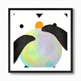 Mystical Penguin Fortune Teller Art Print