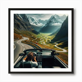 Road Trip In Switzerland Art Print