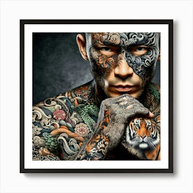 Creative Male Portrait 4 Art Print