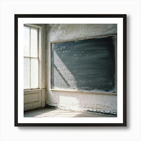 Blackboard Featuring Smudged Chalk Textures Absence Of Visible Writing Gently Faded Areas Where Er (6) Poster