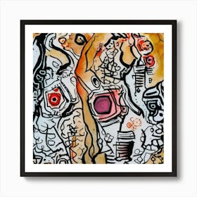 Abstract painting art 40 Art Print